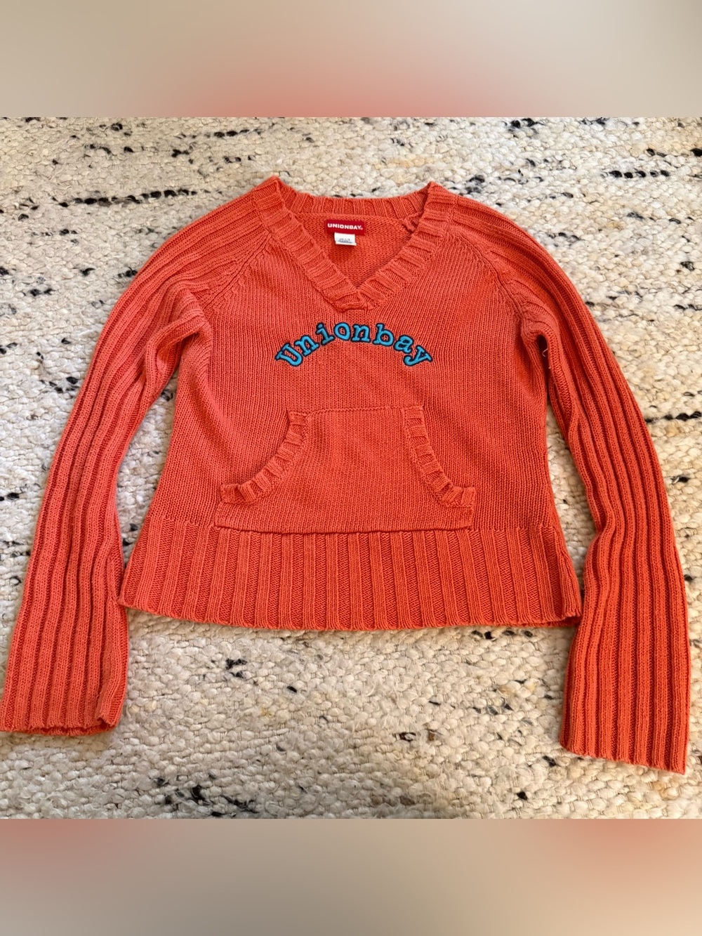 Vintage Y2K Unionbay Knit Sweater Women’s size large orange